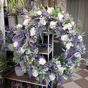 Wieniec nagrobny kompozycja na grobowiec 80cm XXXL