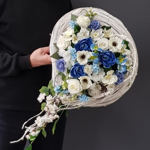 Wiosenna kompozycja nagrobna kropla Tiara 60cm 