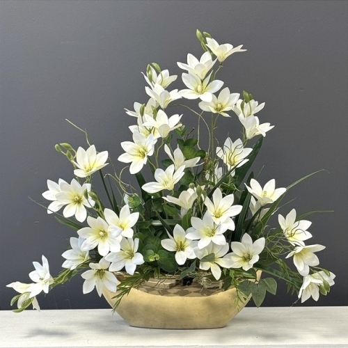 Magnolia biała magnolie silikon kompozycja kwiatowa Zaria