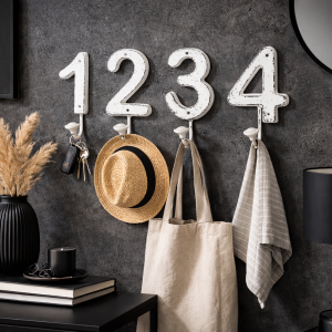 Wieszak żeliwo komplet 4 sztuki - 1-2-3-4 