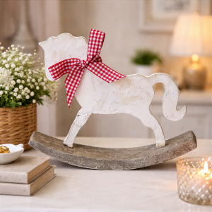 Konik na biegunach  retro mały 16 cm