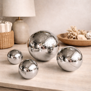 Kula dekoracyjna Galaxy metal silver M