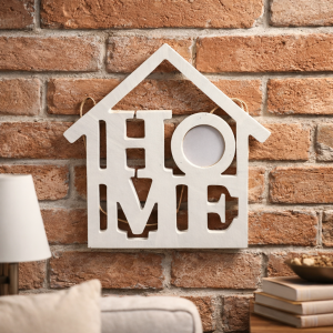 Zawieszka foto napis HOME retro