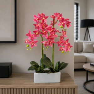 Storczyk sztuczny kwiat orchidea w donicy