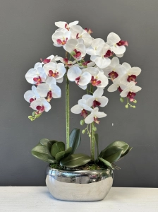 Storczyk sztuczny kwiat orchidea w donicy